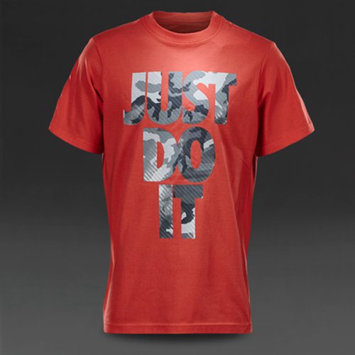 Nike Sportswear JDI Camo Tee Daring Red / Dark Grey Heather for Boys